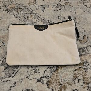 Victoria's Secret Pink Canvas Zipper Pouch